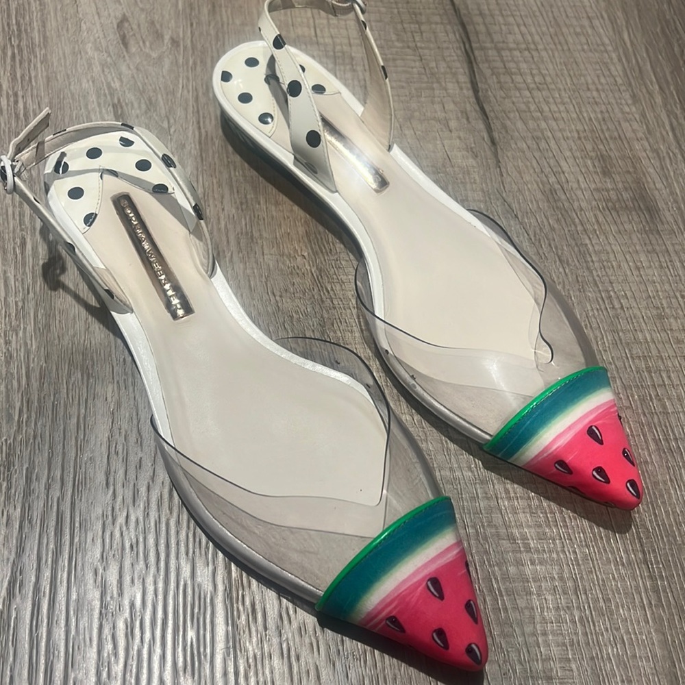 Sophia Webster Multicolor Leather and Fabric Daria Watermelon